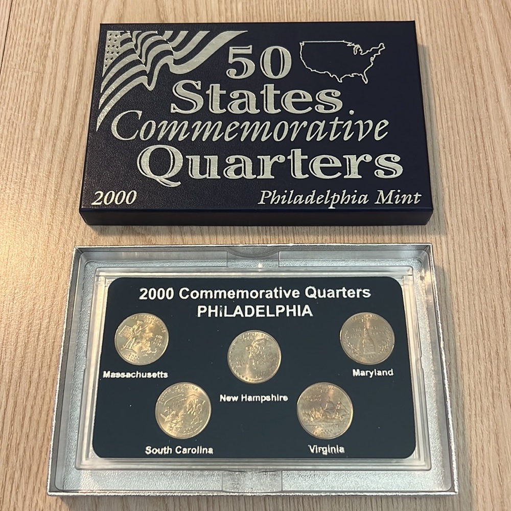 50 States Commemorative Quarters Philadelphia Mint Year 2000
